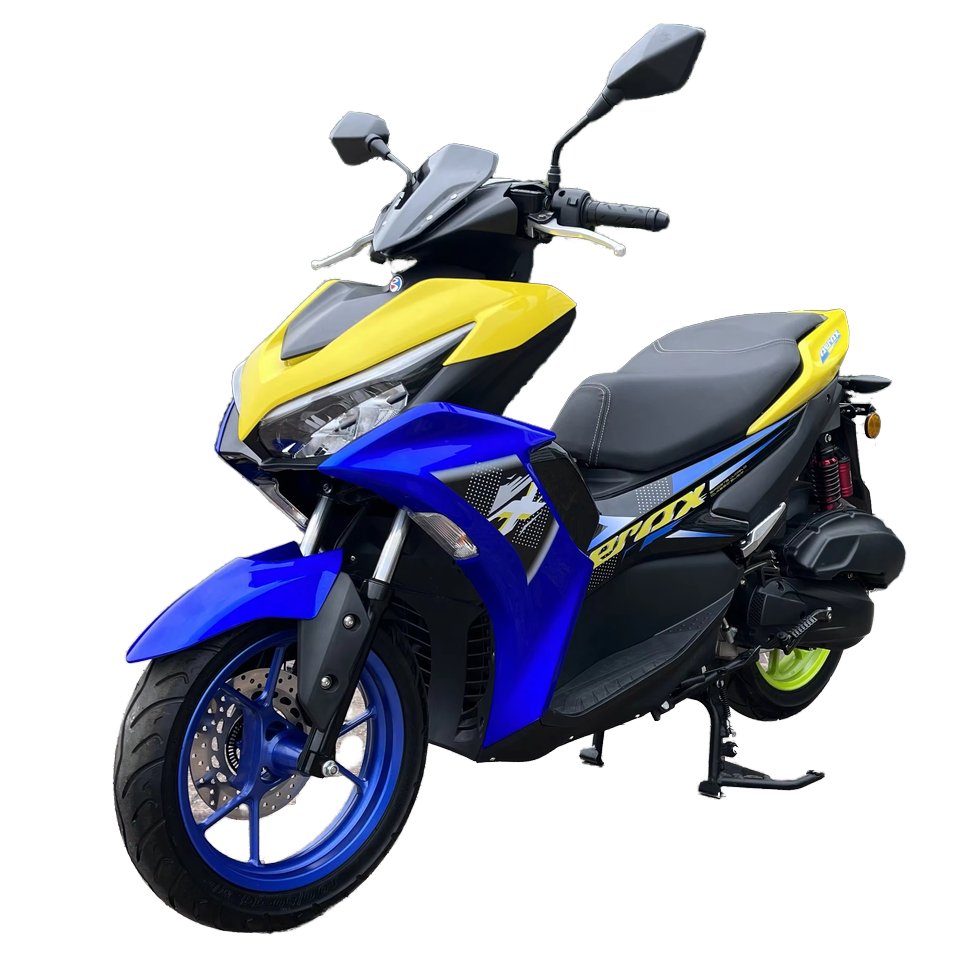 Hot Selling 150cc Gasoline Moped & 150cc Gas Scooter Fast Speed Two-Wheel Motorcycle with 4 Stroke Engine Drum & Disc Brake